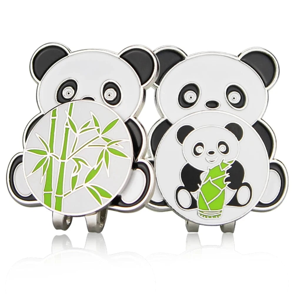 Back Nine Finds Ball marker Panda Golf Marker and Hat Clip