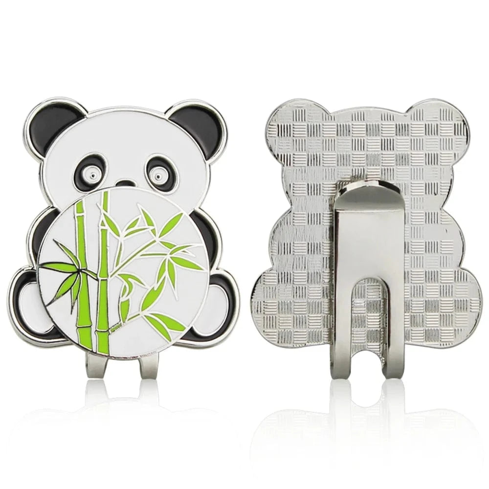 Back Nine Finds Ball marker Panda Golf Marker and Hat Clip