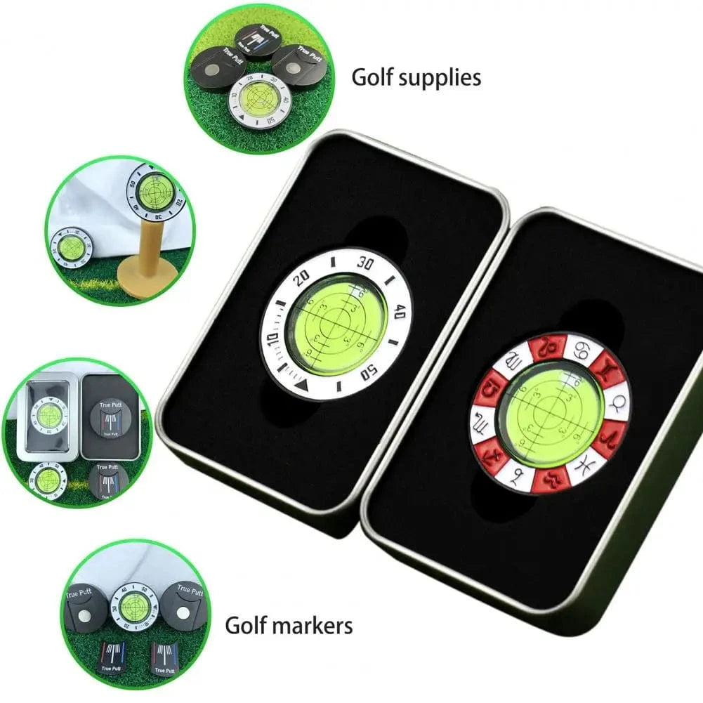 Back Nine Finds Green Reading Tool | High Precision Golf Putt Reader with Magnetic Ball Marker