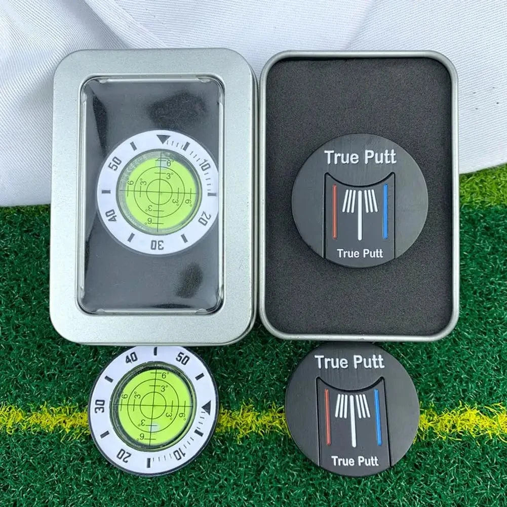 Back Nine Finds Green Reading Tool | High Precision Golf Putt Reader with Magnetic Ball Marker