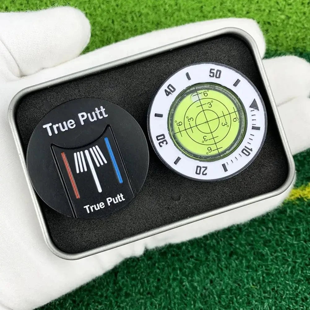 Back Nine Finds Green Reading Tool | High Precision Golf Putt Reader with Magnetic Ball Marker